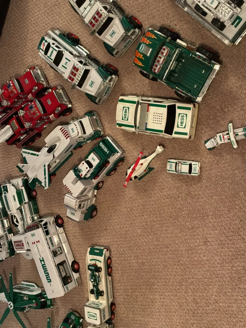 Hess Green & White Toy Truck and Vehicle Collection - Kids Vehicles